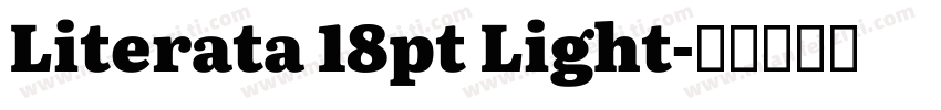 Literata 18pt Light字体转换